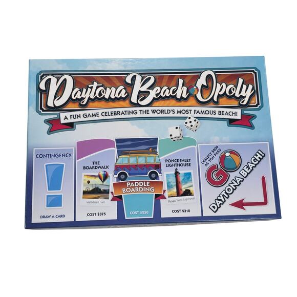 Daytona Beach Opoly Florida Monopoly Board Game - Picture 1 of 7